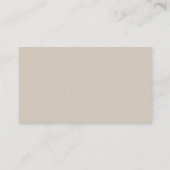 Minimalistische Beige Taupe Script bruiloft websit Informatiekaartje (Achterkant)