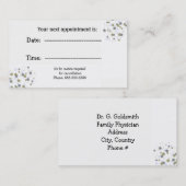 Minimalistische benoeming van Confetti Stippen-spe Afsprakenkaartje (Voorkant / Achterkant)