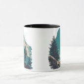 Minimalistische berg-rugzakker graphic - Alpin Mok (Midden)