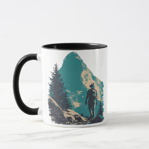 Minimalistische berg-rugzakker graphic - Alpin Mok