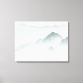 Minimalistische bergen canvas afdruk (Voorkant)