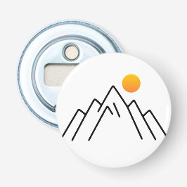 Minimalistische bergen: een op Natuur geïnspireerd Button Flesopener