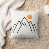 Minimalistische bergen: een op Natuur geïnspireerd Kussen (Deken)