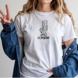 Minimalistische bergshirt met eenvoudig lijnontwer t-shirt