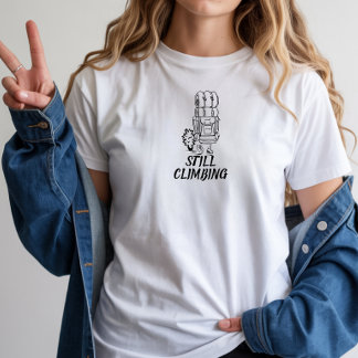 Minimalistische bergshirt met eenvoudig lijnontwer t-shirt