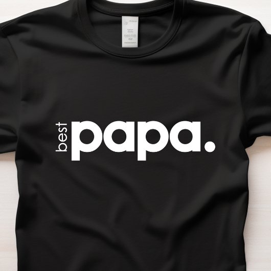 Minimalistische "Best Papa" Basic Mannen T-shirt