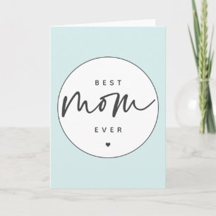 Minimalistische Beste Moeder Ooit elegante Script Kaart