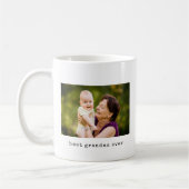 Minimalistische beste oma ooit foto koffiemok (Links)
