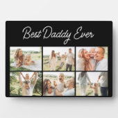 Minimalistische 'Beste Papa Ooit' aangepaste colla Fotoplaat (voorkant)
