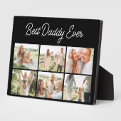 Minimalistische 'Beste Papa Ooit' aangepaste colla Fotoplaat (Zijkant)