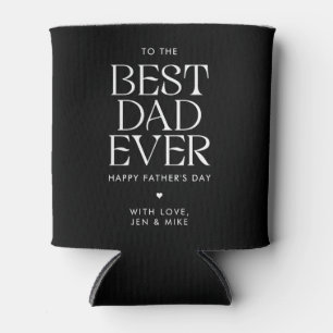 Minimalistische Beste Papa Ooit Moderne Vaderdag Blikjeskoeler