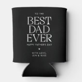 Minimalistische Beste Papa Ooit Moderne Vaderdag Blikjeskoeler (Achterkant)