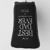 Minimalistische beste vader ooit moderne Vaderdag Golfheadcover (Draai 90)