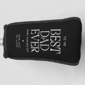 Minimalistische beste vader ooit moderne Vaderdag Golfheadcover (Voorkant)