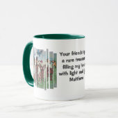 Minimalistische Besties voor altijd tijdens de Fee Mok (Voorkant links)