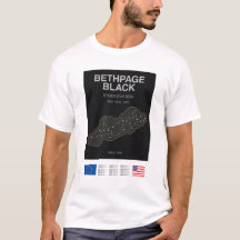 Minimalistische Bethpage Black Ryder Cup Lijn Prin