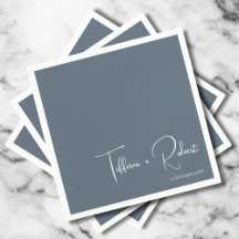 Minimalistische bewerkbare kleur Dusty Blue Weddin