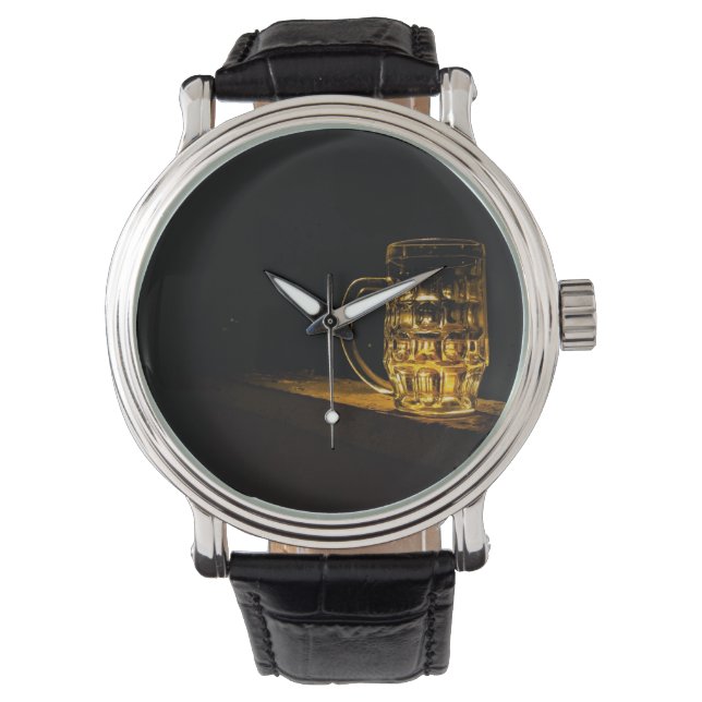 Minimalistische biertijd horloge (Voorkant)
