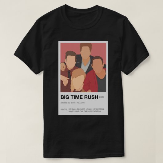 Minimalistische Big Time Rush Pantone T-shirt (Design voorkant)