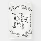 Minimalistische Bijbelprijslijst Song Solomon Wedd Spandoek (Verticaal)