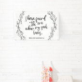 Minimalistische Bijbelprijslijst Song Solomon Wedd Spandoek (Insitu)