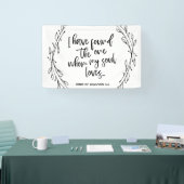 Minimalistische Bijbelprijslijst Song Solomon Wedd Spandoek (Beurs)