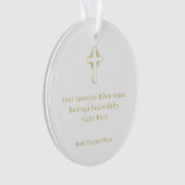 Minimalistische Bijbeltekst in Goud Ornament (voorkant)