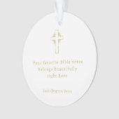 Minimalistische Bijbeltekst in Goud Ornament (voorkant)