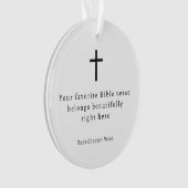 Minimalistische Bijbeltekst Met Kruis Ornament (voorkant)