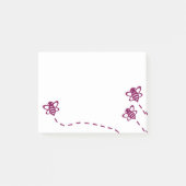 Minimalistische bijen sticky notes - dagelijks geb (Voorkant)