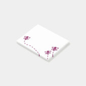 Minimalistische bijen sticky notes - dagelijks geb (Schuin)