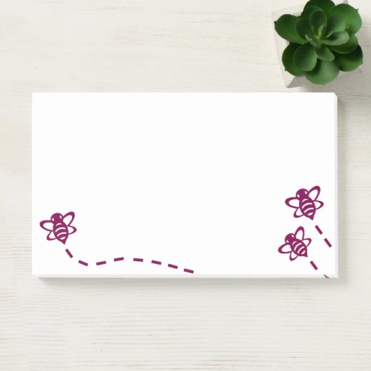 Minimalistische bijen sticky notes - dagelijks geb (Kantoor)