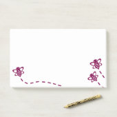 Minimalistische bijen sticky notes - dagelijks geb (Op bureau)