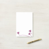 Minimalistische bijen sticky notes - dagelijks geb (Op bureau)