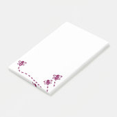 Minimalistische bijen sticky notes - dagelijks geb (Schuin)