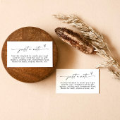 Minimalistische bijlagekaart | Gewoon een notitiek Informatiekaartje