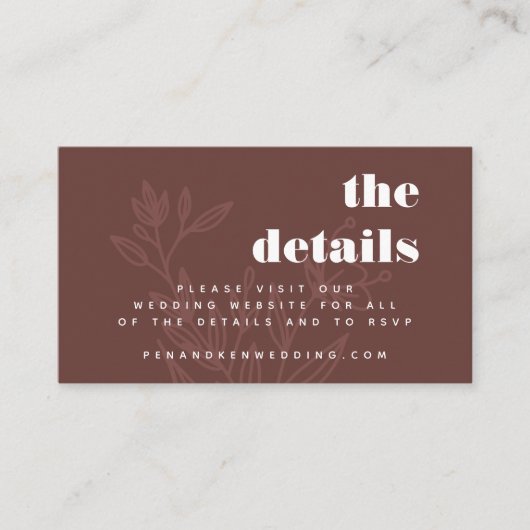 Minimalistische bijtende bruine zonnebrande informatiekaartje (Voorkant)