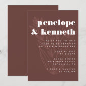 Minimalistische bijtende bruine zonnebrande kaart (Voorkant / Achterkant)