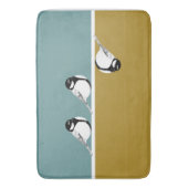 Minimalistische Bird Design Badmat (Voorkant Verticaal)