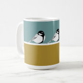 Minimalistische Bird Design Mok (Voorkant links)