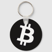 Minimalistische Bitcoin-sleutelhanger Sleutelhanger (Achterkant)