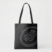 Minimalistische Bitcoin-tas Tote Bag (Voorkant)
