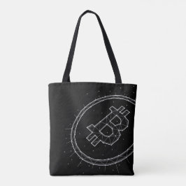 Minimalistische Bitcoin-tas Tote Bag