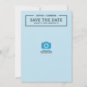 Minimalistische Black Border Photo Save the Date K (Voorkant)