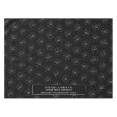 Minimalistische Black Business Logo Company Trade  Tafelkleed (Voorkant (Horizontaal))