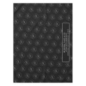 Minimalistische Black Business Logo Company Trade  Tafelkleed (Voorkant)