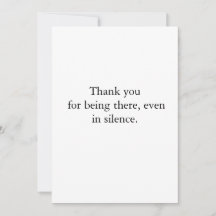 Minimalistische Black Leaf Sympathy Card