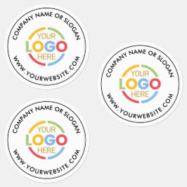 Minimalistische Black White Business Logo Promotio Labels