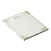 Minimalistische blad schrijfblok notitieblok (Schuin)