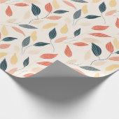 Minimalistische bladeren cadeaupapier (Hoek)